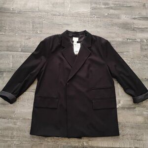 H&M Women's Black Blazer Size L NWT
